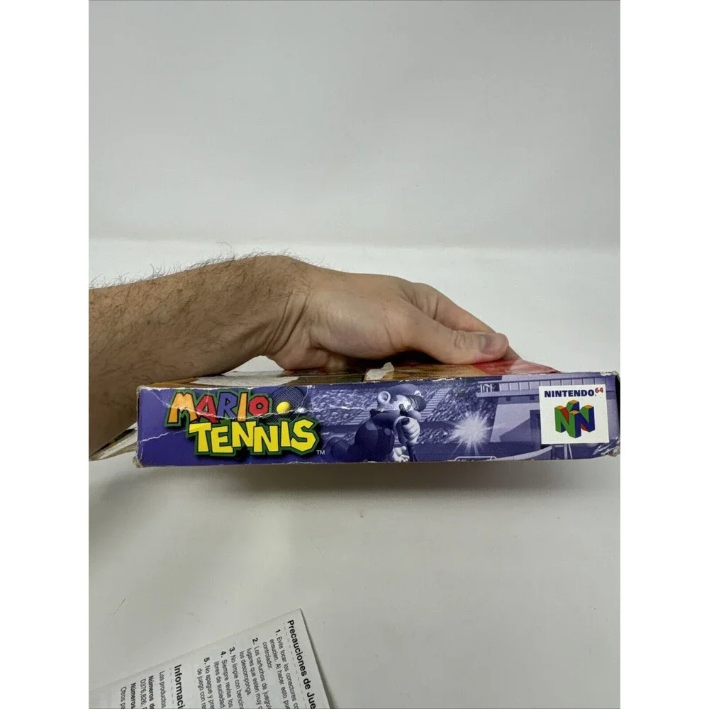 N64 Mario Tennis CIB Complete in Box w/Inserts (Nintendo 64, 2004) READ
